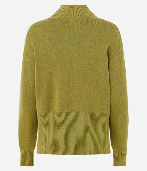 Blusa Alargada en Punto con Cuello Alto 7
