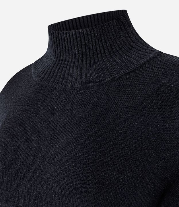 Blusa Alargada en Punto con Cuello Alto 6