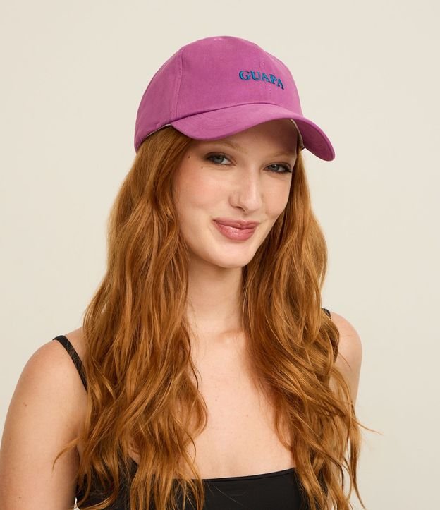 Gorra en Sarga Aba Curva con Bordado Guapa 6