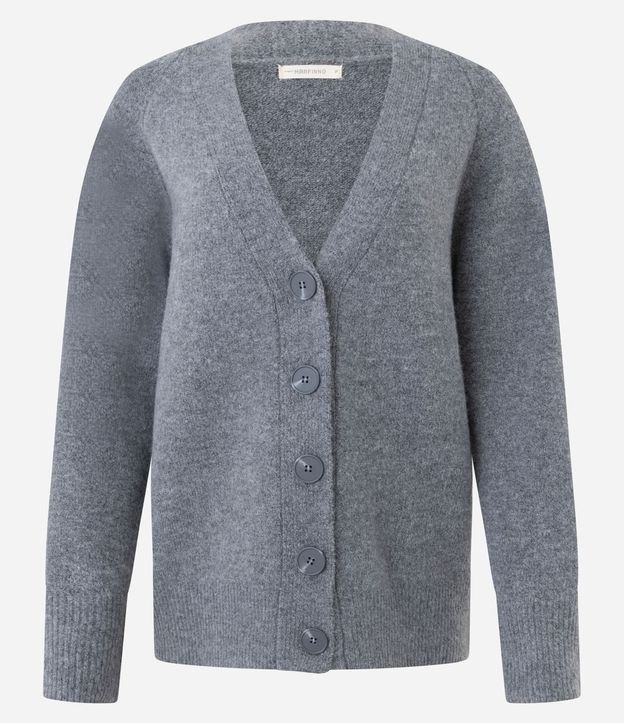 Cardigan en Punto con Botones Grandes 5