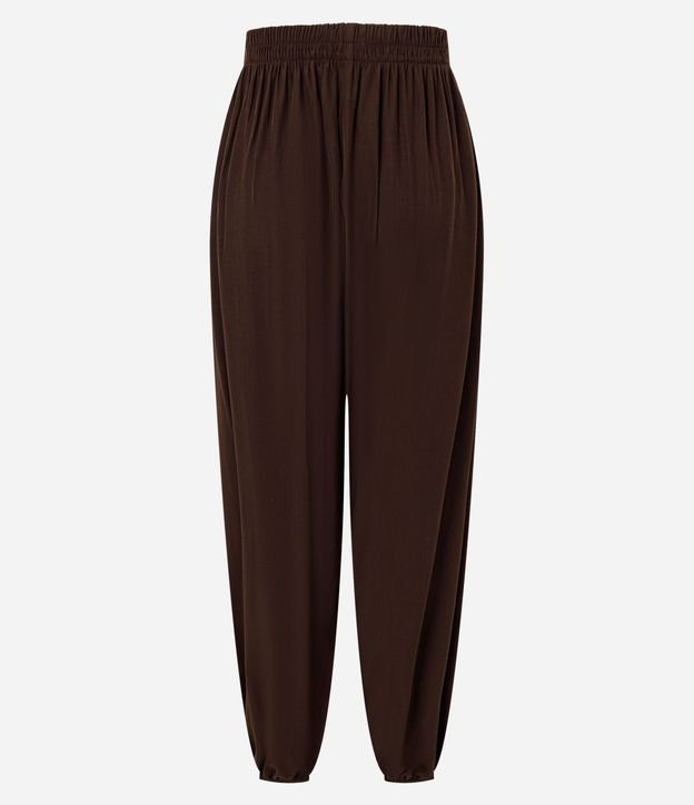 Pantalón Boho Balloon en Viscosa con Cintura Elástica y Bajo 6