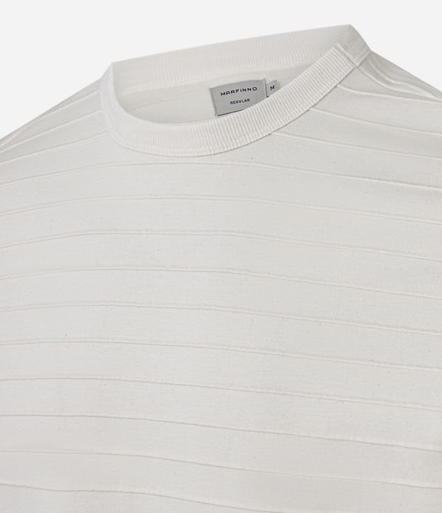 Remera Regular en Algodón Trabajado en Relieve 5