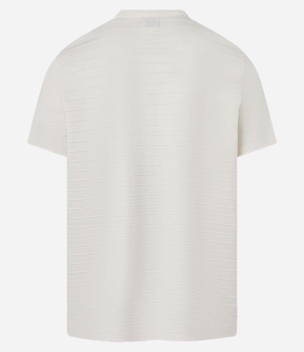 Remera Regular en Algodón Trabajado en Relieve 6