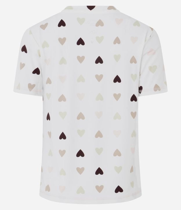 Blusa de Pijama en Peach Touch con Estampa de Corazón 6