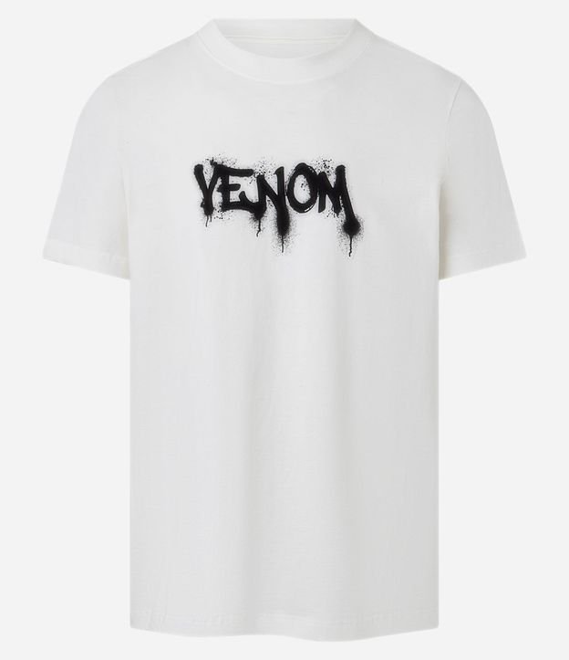 Remera Regular en Algodón con Estampa de Venom