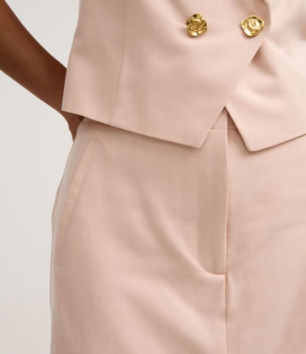 Short Pollera con Bolsillos y Rayas de Cera 4