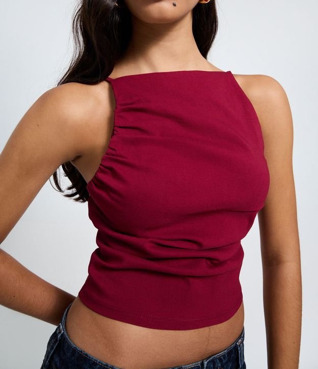 Blusa Regular en Bengalina con Lazo en la Espalda 2