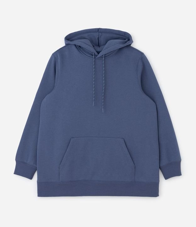Saco Cerrado Deportivo en Algodón con Felpa y Capucha Curve & Plus Size 5
