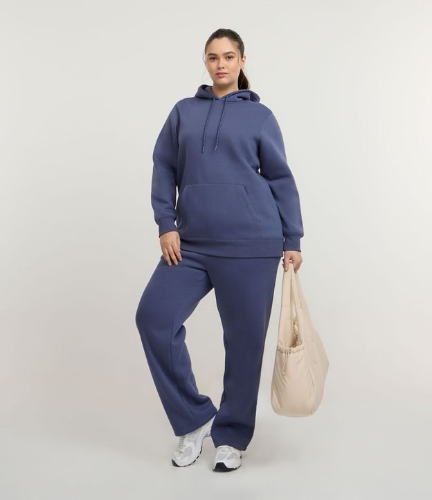 Saco Cerrado Deportivo en Algodón con Felpa y Capucha Curve & Plus Size 3