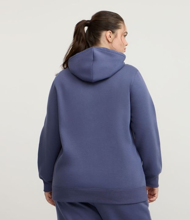 Saco Cerrado Deportivo en Algodón con Felpa y Capucha Curve & Plus Size 4