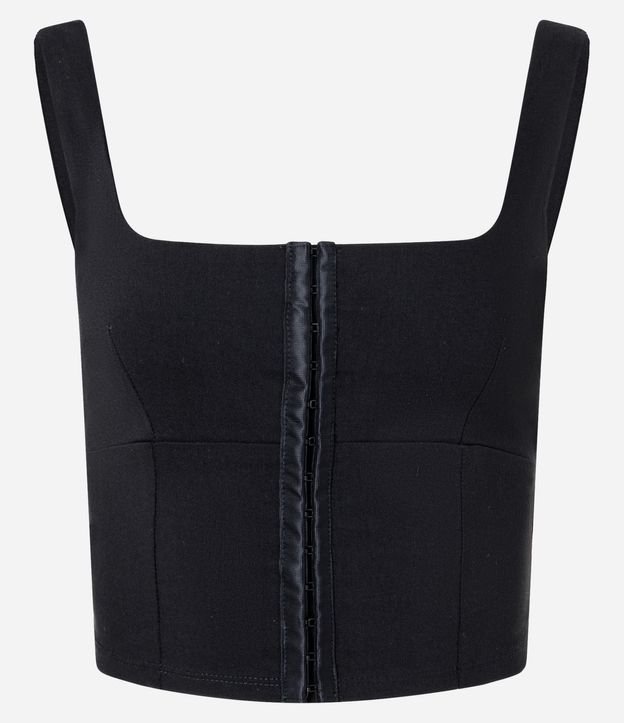 Blusa Corsetada en Bengalina con Cierre Delantero 4