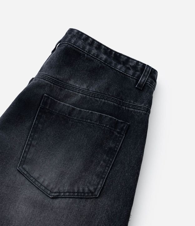 Bermuda Baggy Relaxed en Jeans con Apliques de Estrellas Desfiadas 8