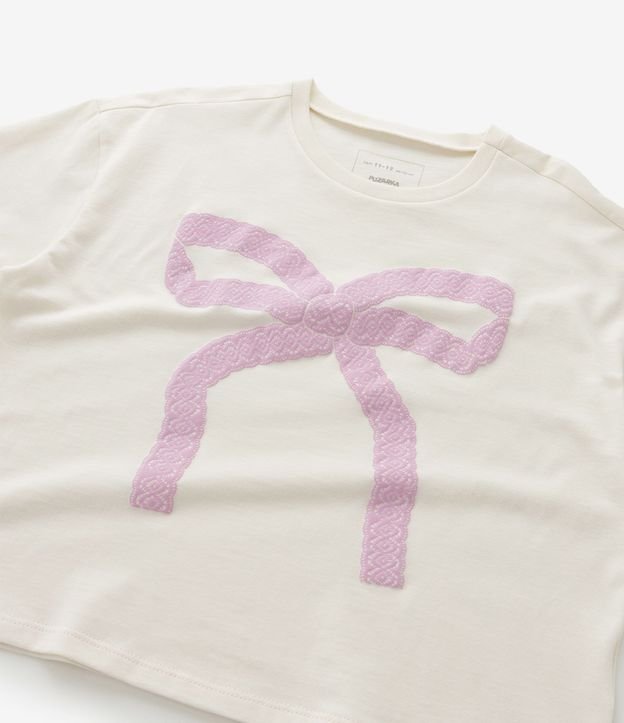 Remera Infantil Boxy con Estampa de Lazo - Talle 5 a 14 años 5
