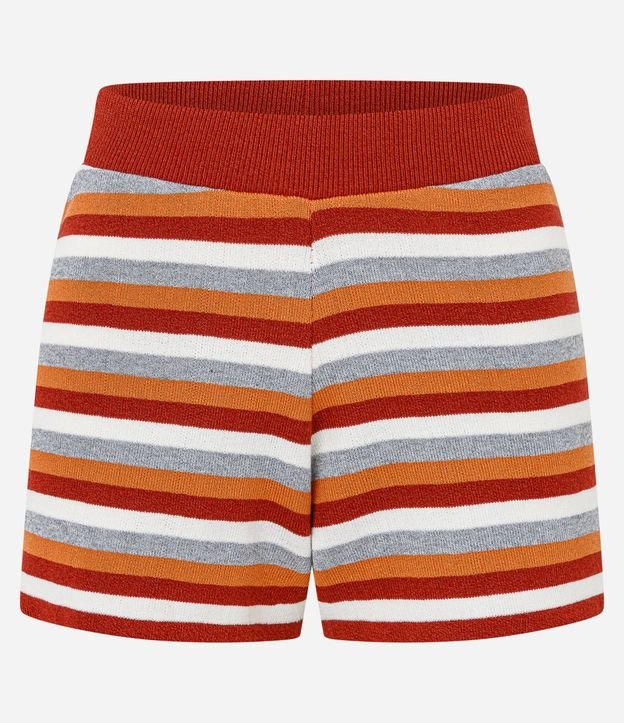 Short Regular en Punto con Estampado de Rayas 6
