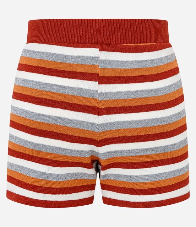 Short Regular en Punto con Estampado de Rayas 8