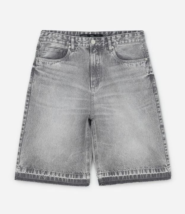 Bermuda Baggy en Jeans con Detalles de Costura 5