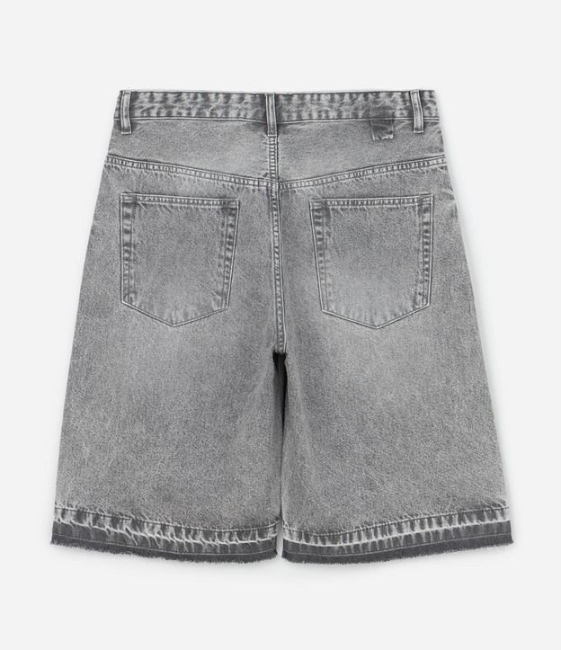 Bermuda Baggy en Jeans con Detalles de Costura 6