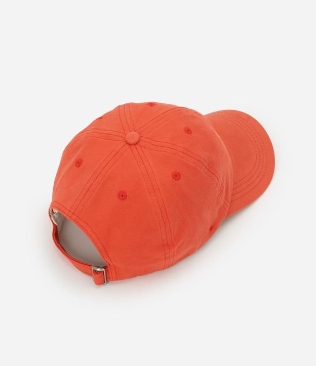 Gorra en Sarga con Aba Curva y Bordado Lettering "Caliente" 3