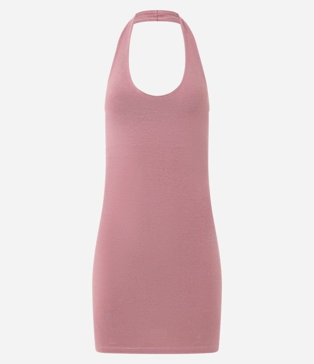 Vestido Corto en Algodón en Frente Unica 9