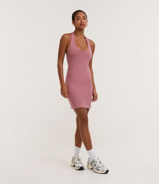 Vestido Corto en Algodón en Frente Unica