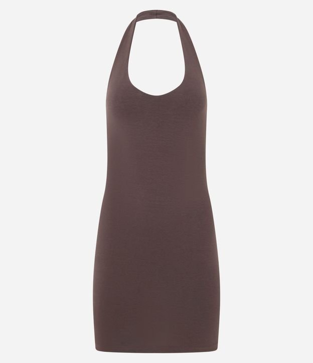Vestido Corto en Algodón en Frente Unica 6