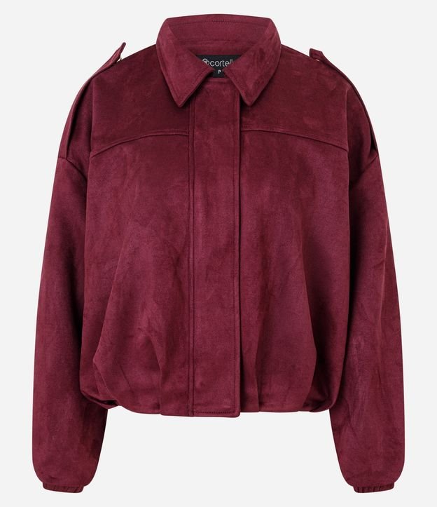 Campera Bomber Gamuza con Cuello Clásica 6