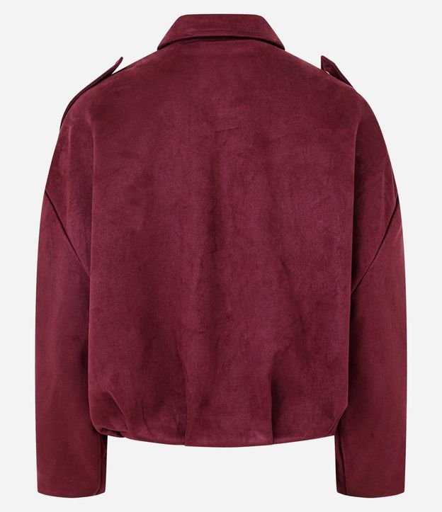 Campera Bomber Gamuza con Cuello Clásica 8