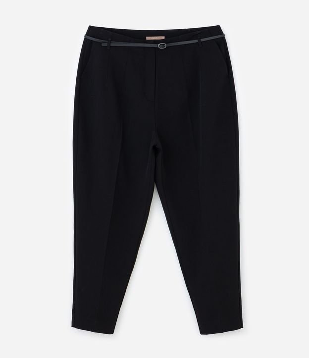 Pantalón carrot Sastre con Cinturón y Bolsillos Curve y Plus Size 5