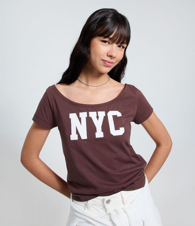 Remera Over Hombro a Hombro NYC