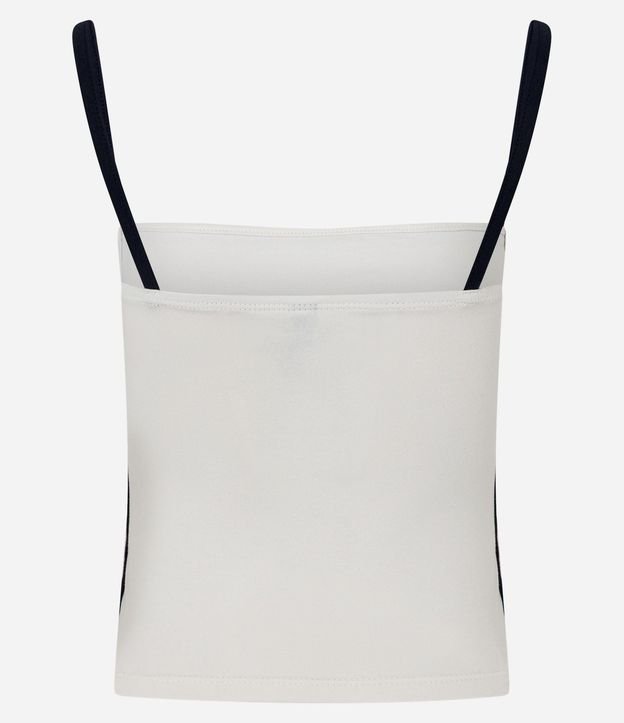 Blusa en Cotton con Detalle Contrastante 4