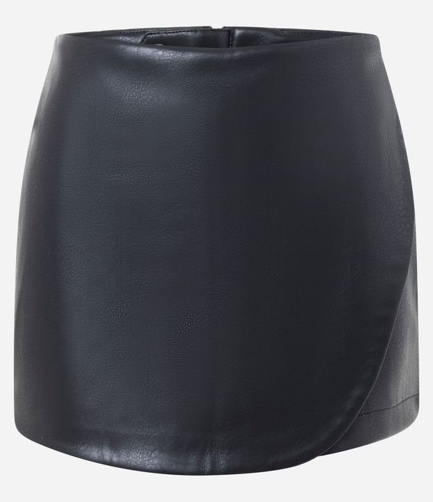 Short Pollera en PU con Traspase Delantero 5
