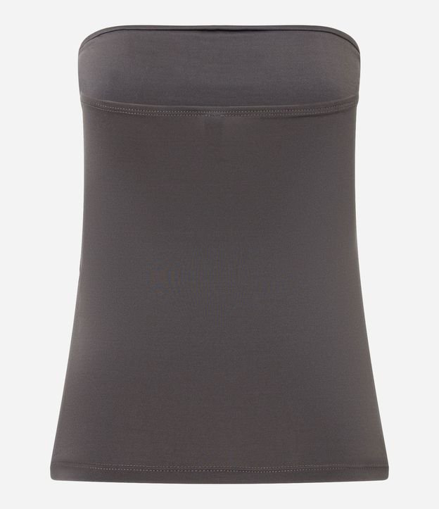 Blusa en Microfibra Sin Breteles con Fenda Lateral 7