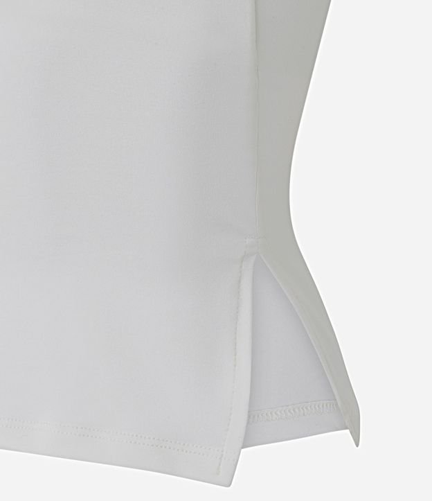 Blusa en Microfibra Sin Breteles con Fenda Lateral 10