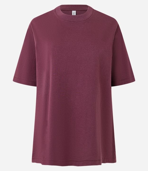 Remera Oversized en Algodón con Manga Corta 5