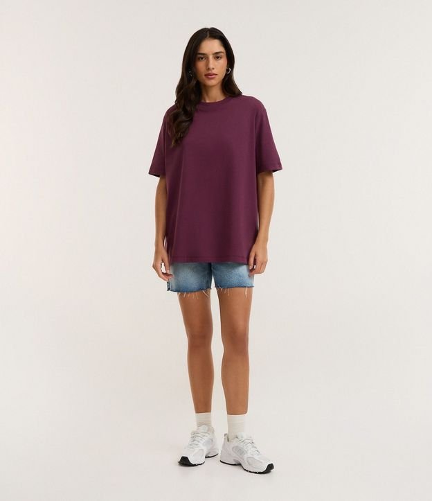 Remera Oversized en Algodón con Manga Corta 2