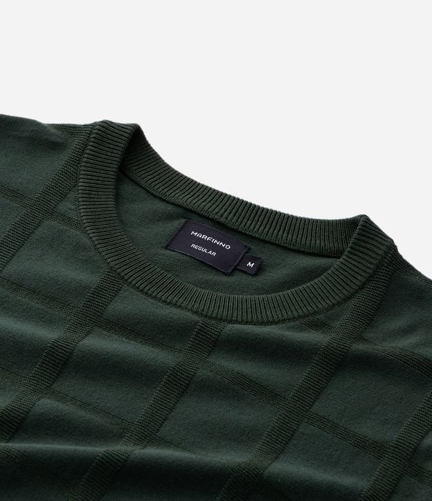 Suéter en Punto con Textura Cuadrilé 9