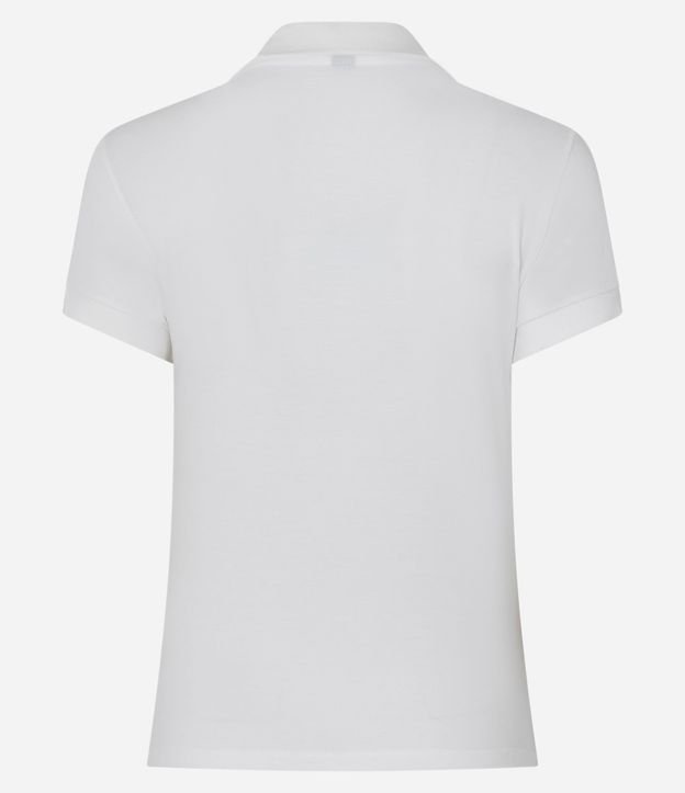 Blusa Polo en Piquet con Bordado de Lazo 6