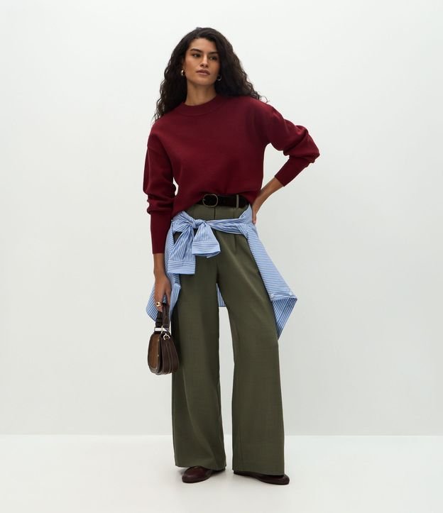 Buzo Suéter en Tricot con Puño Ajustado 2