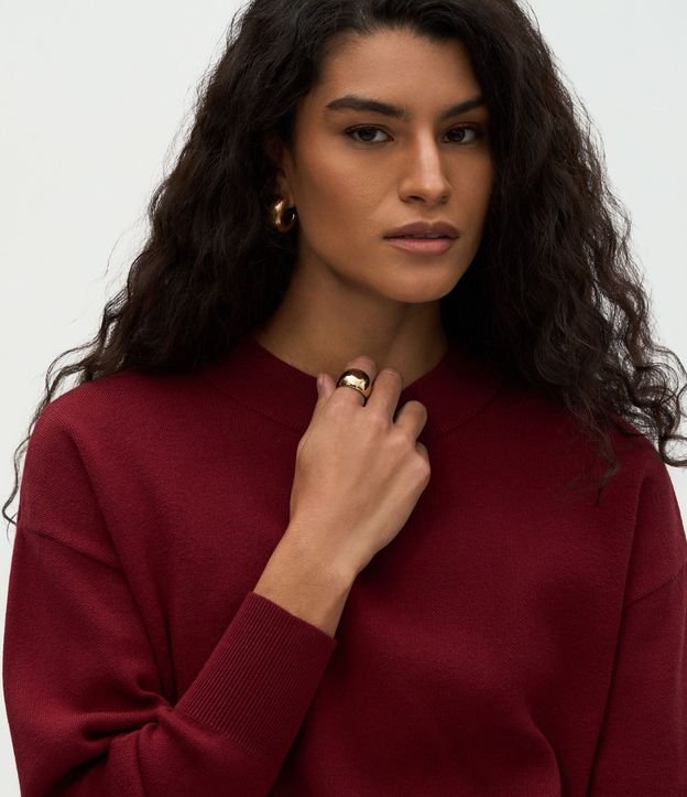 Buzo Suéter en Tricot con Puño Ajustado 3
