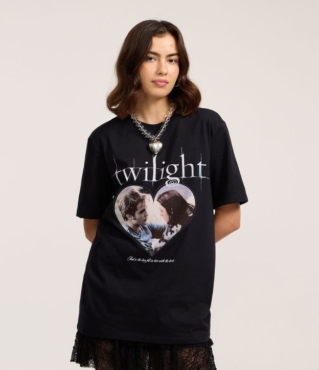 Remera con Estampa Crepúsculo Bella y Edward