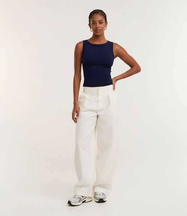 Blusa sin Manga con Escote Canoa 5