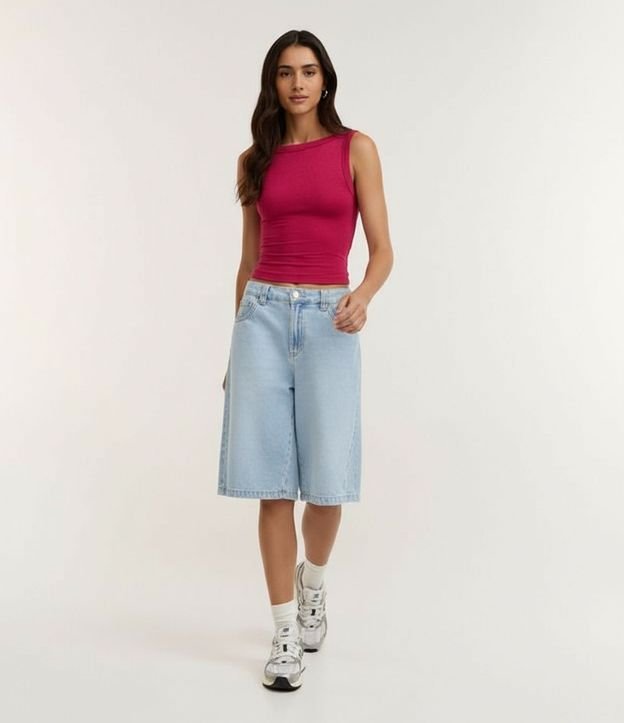 Blusa sin Manga con Escote Canoa 5