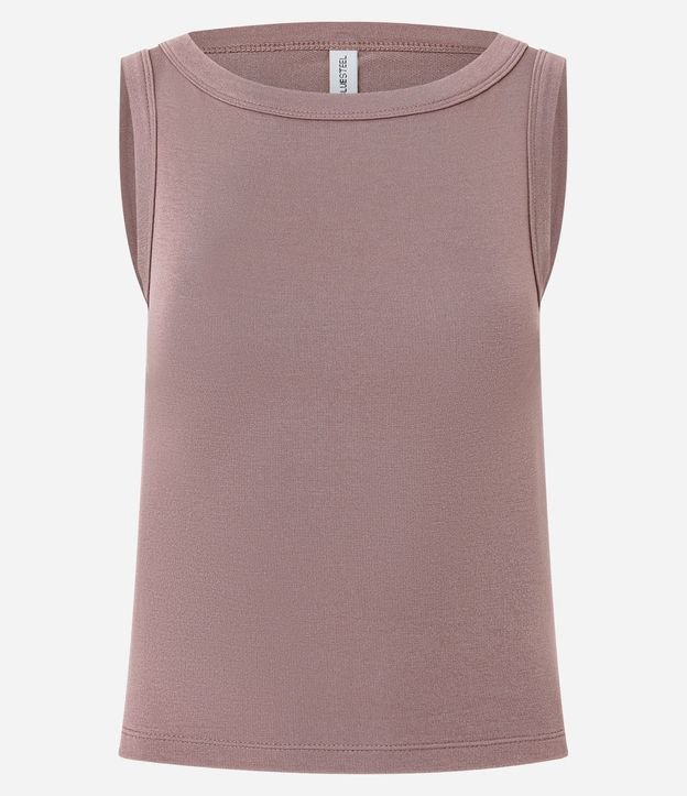 Blusa sin Manga con Escote Canoa 7