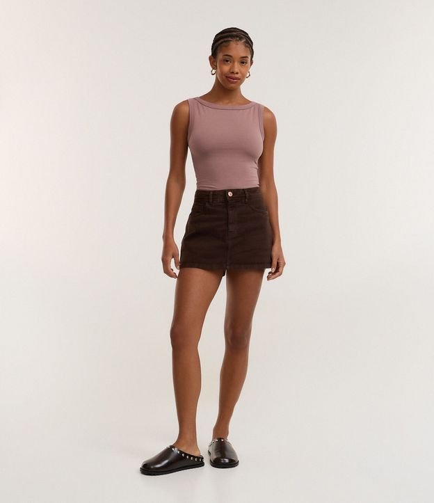 Blusa sin Manga con Escote Canoa 3