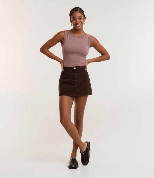 Blusa sin Manga con Escote Canoa 6