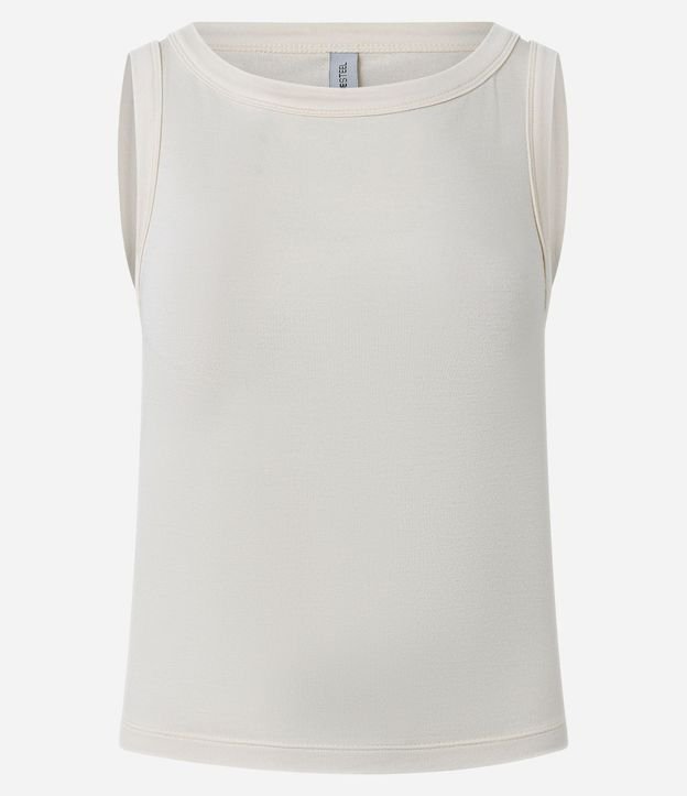 Blusa sin Manga con Escote Canoa 5