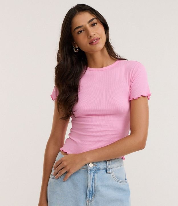 Blusa Manga Corta con Cuello Redondo 2