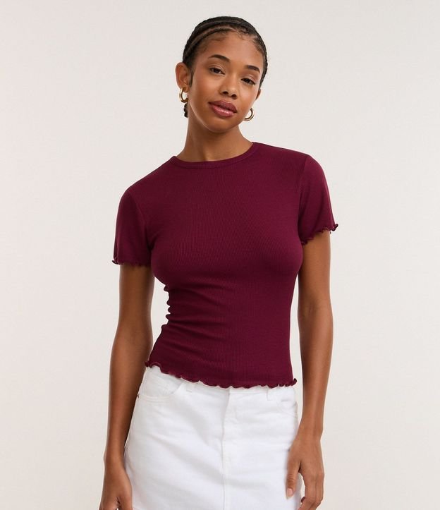 Blusa Manga Corta con Cuello Redondo 2