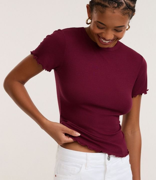 Blusa Manga Corta con Cuello Redondo 4