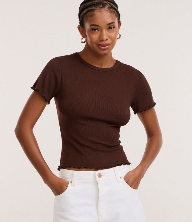 Blusa Manga Corta con Cuello Redondo 2